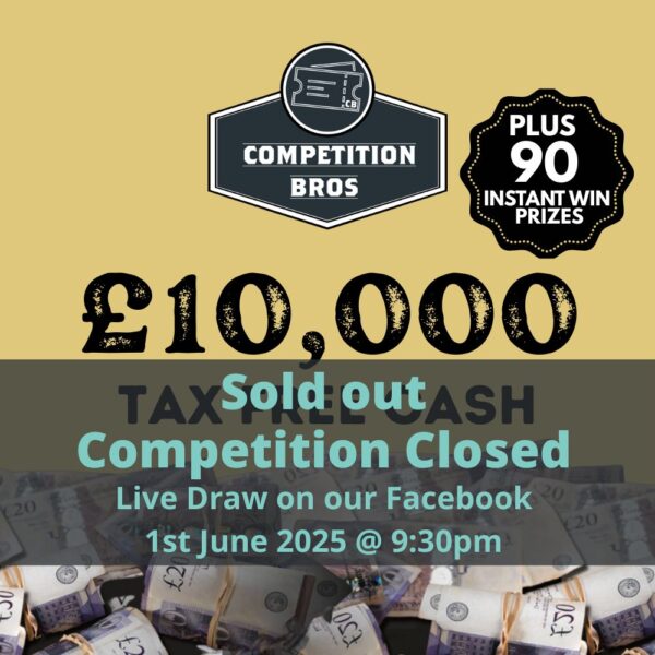 £10,000 Cash! + £2,500 Instant Wins! June Jumbo!