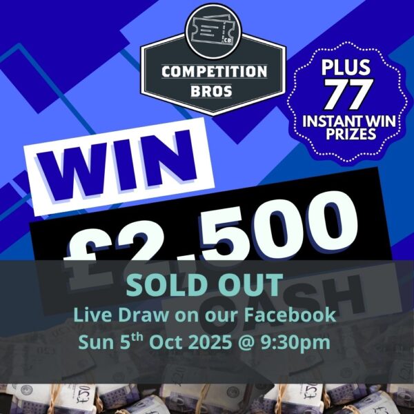 £2,500 + 77 Instant Wins - 5th October 2025